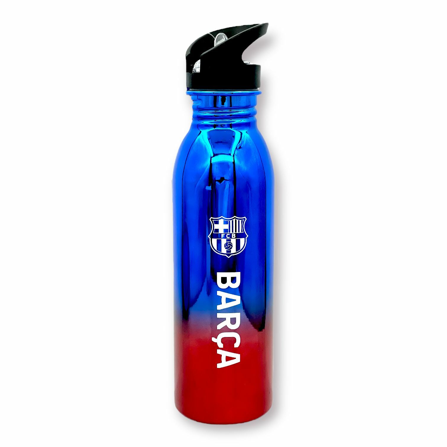 巴塞隆拿閃紅藍水樽