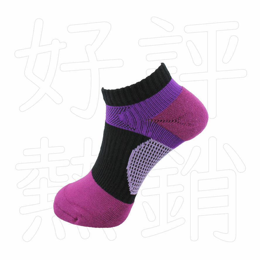 LYCAR。女生。20-24公分。彈力。護足。多彩。毛巾底。運動襪。船襪1357