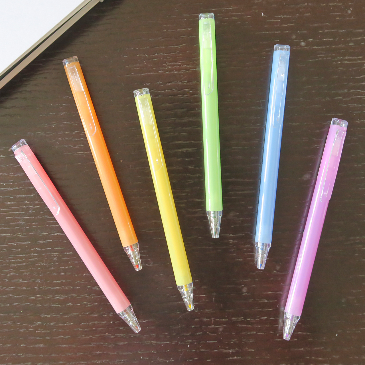 【PENROTE筆樂】側壓柔色螢光筆 （6入組/單入）