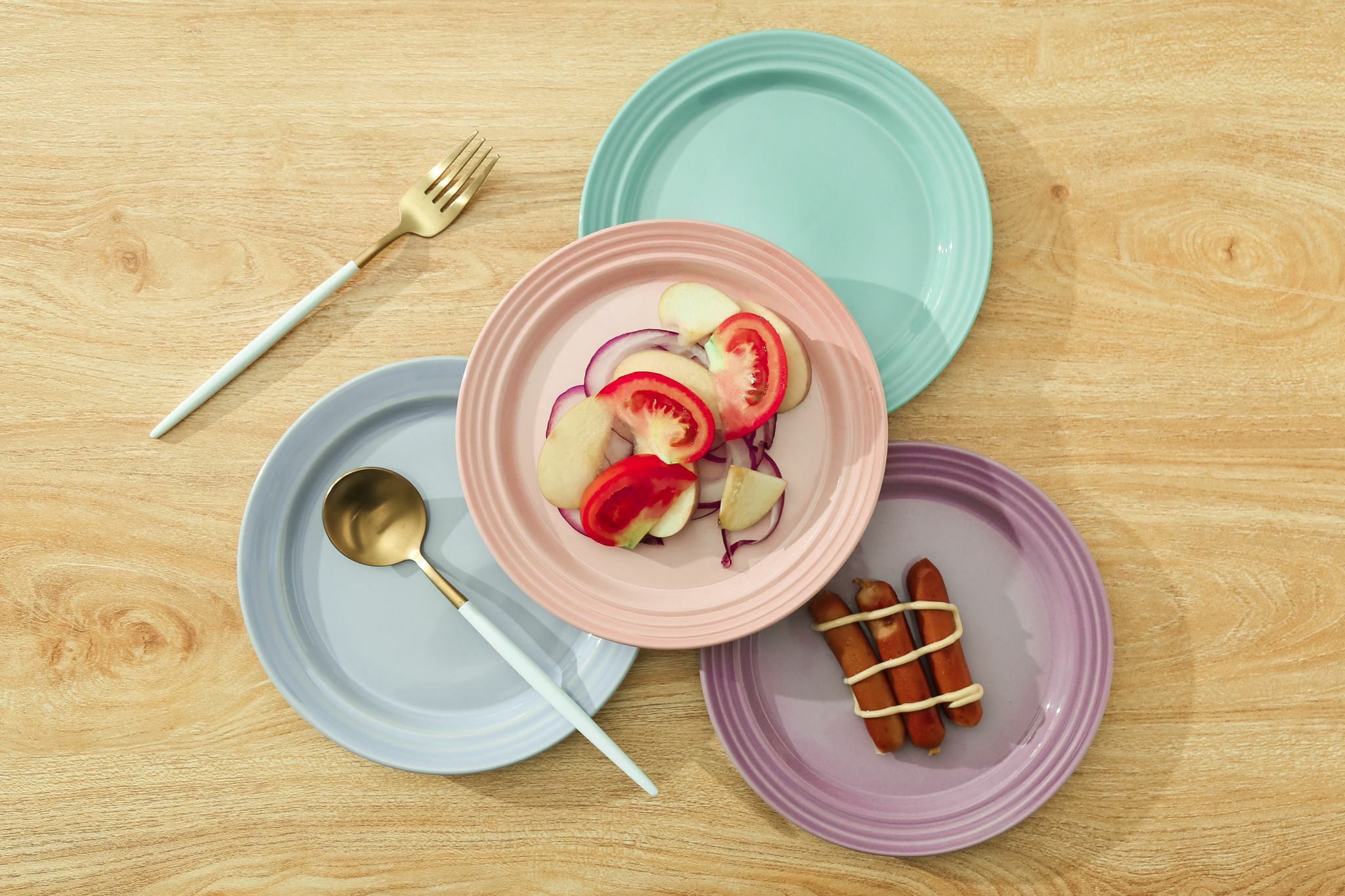 My Pottery1套4圓形沙律碟