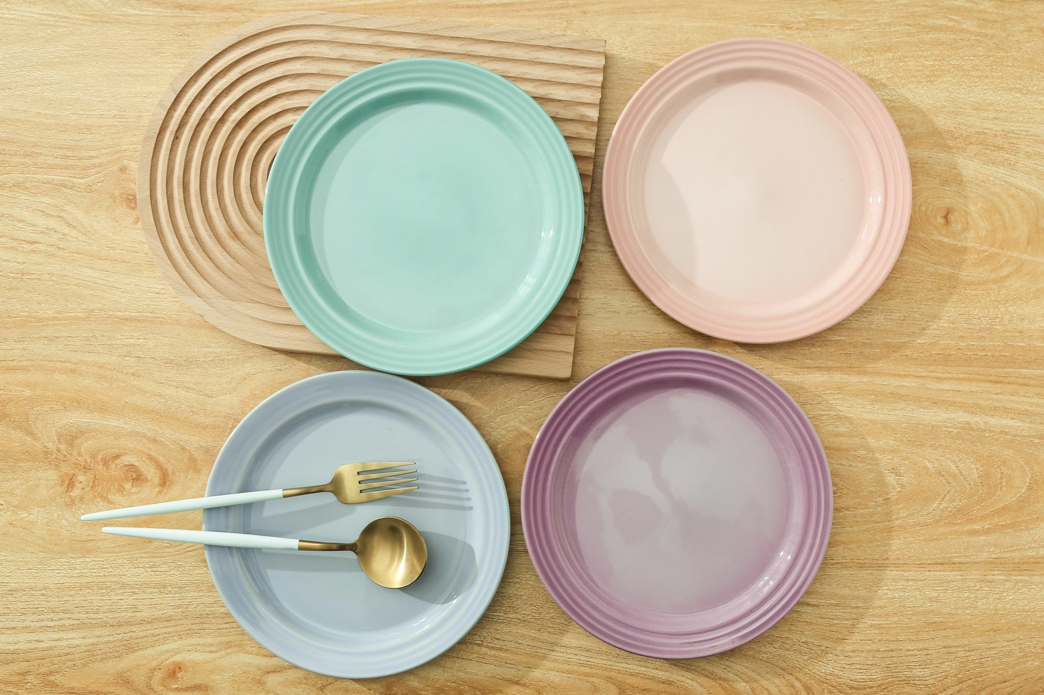 My Pottery1套4圓形沙律碟