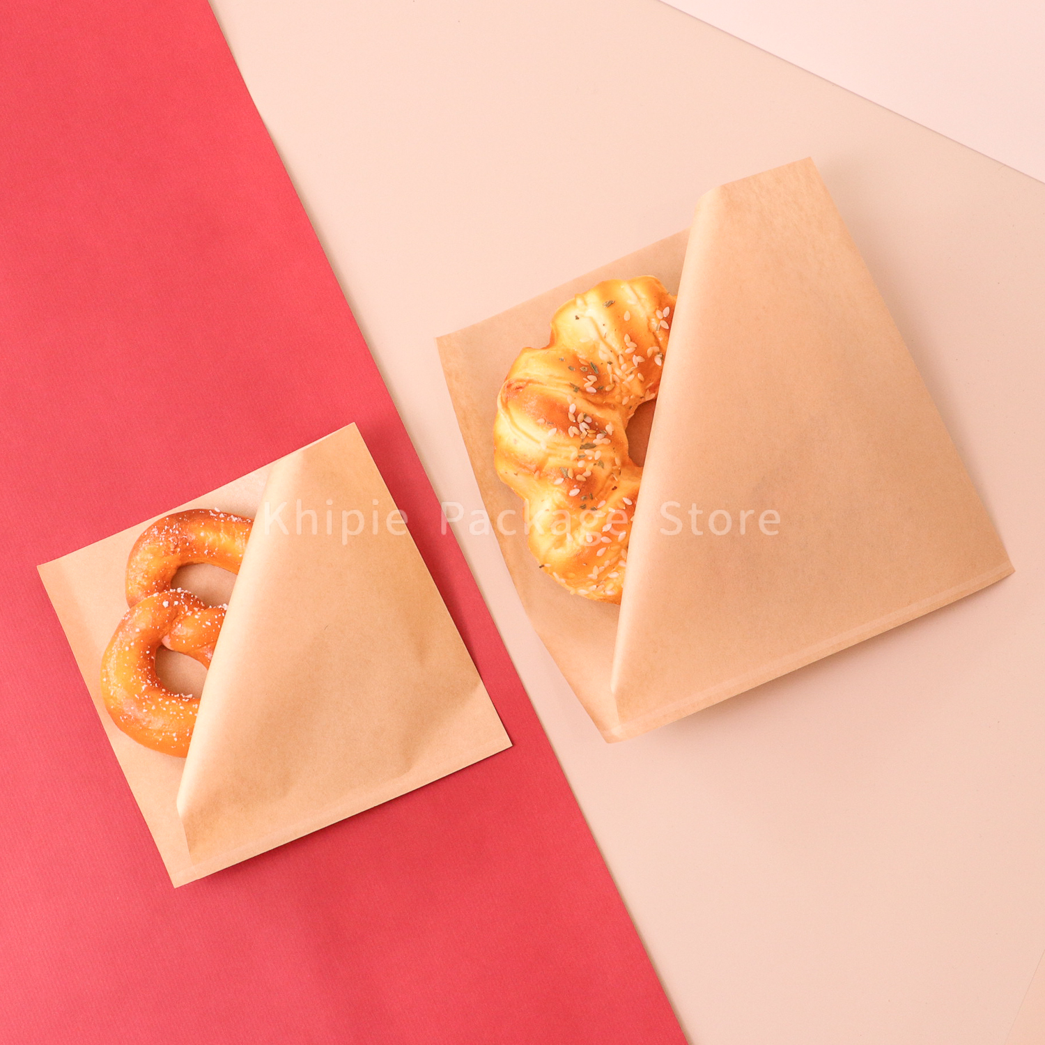 淋膜Ｌ袋｜牛皮款｜15*15cm