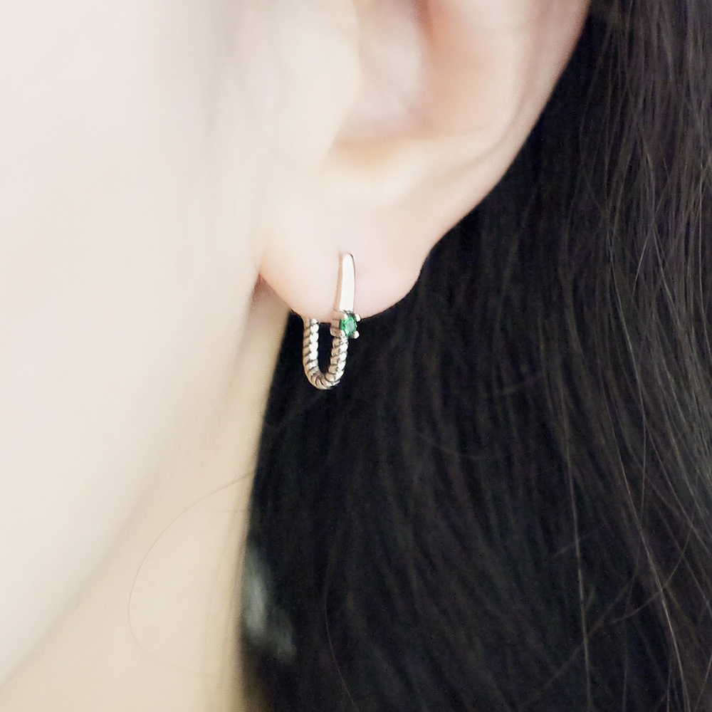 追憶純銀耳環/SE583 復古圈形耳環 小圓圈耳環 簡約 個性