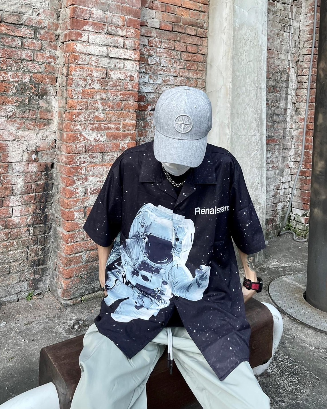 RENAISSANCE 宇宙 太空人 地球 古巴領 襯衫 短袖 “  SPACEMAN & EARTH SHIRT “