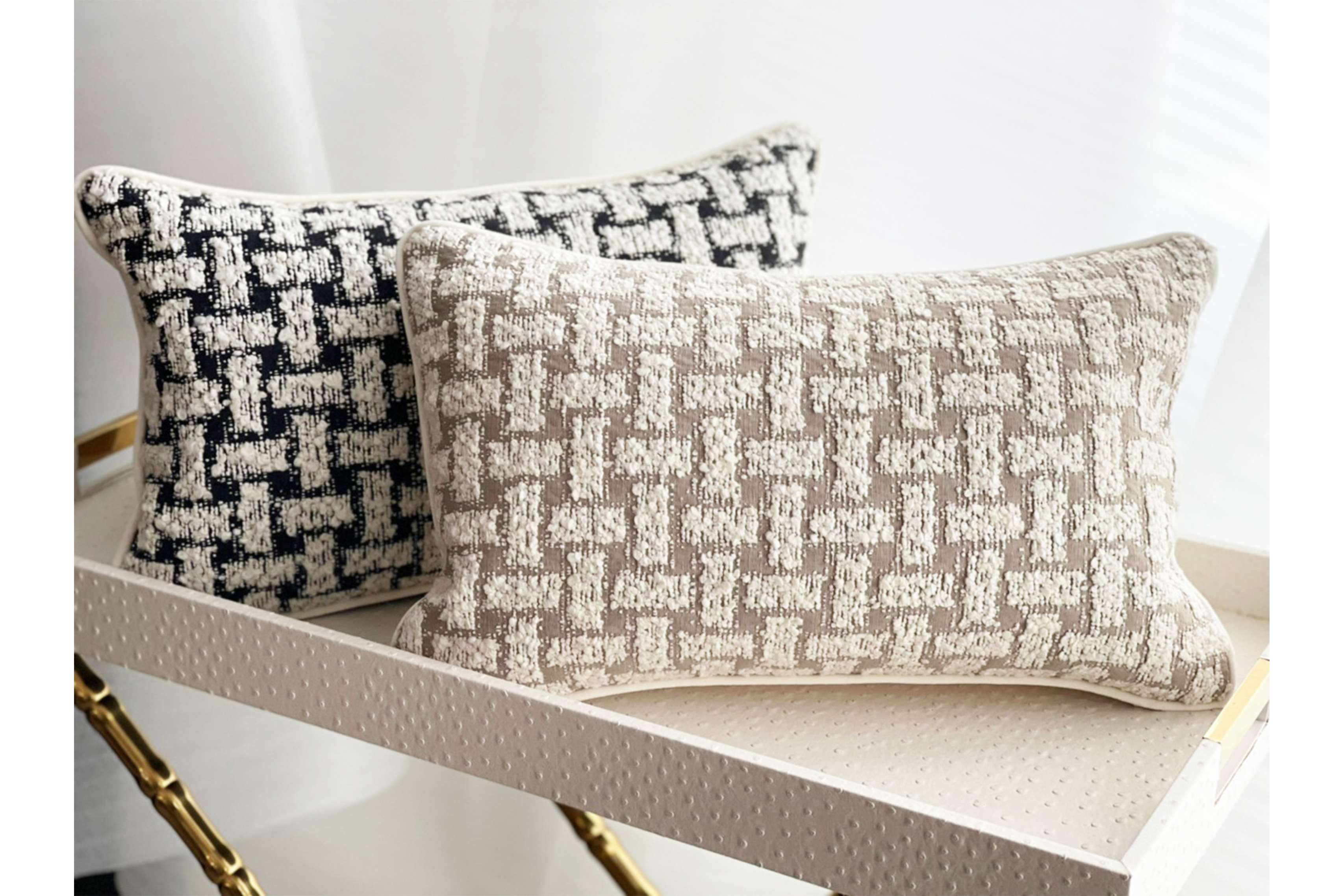 COCO奶茶／黑白 抱枕