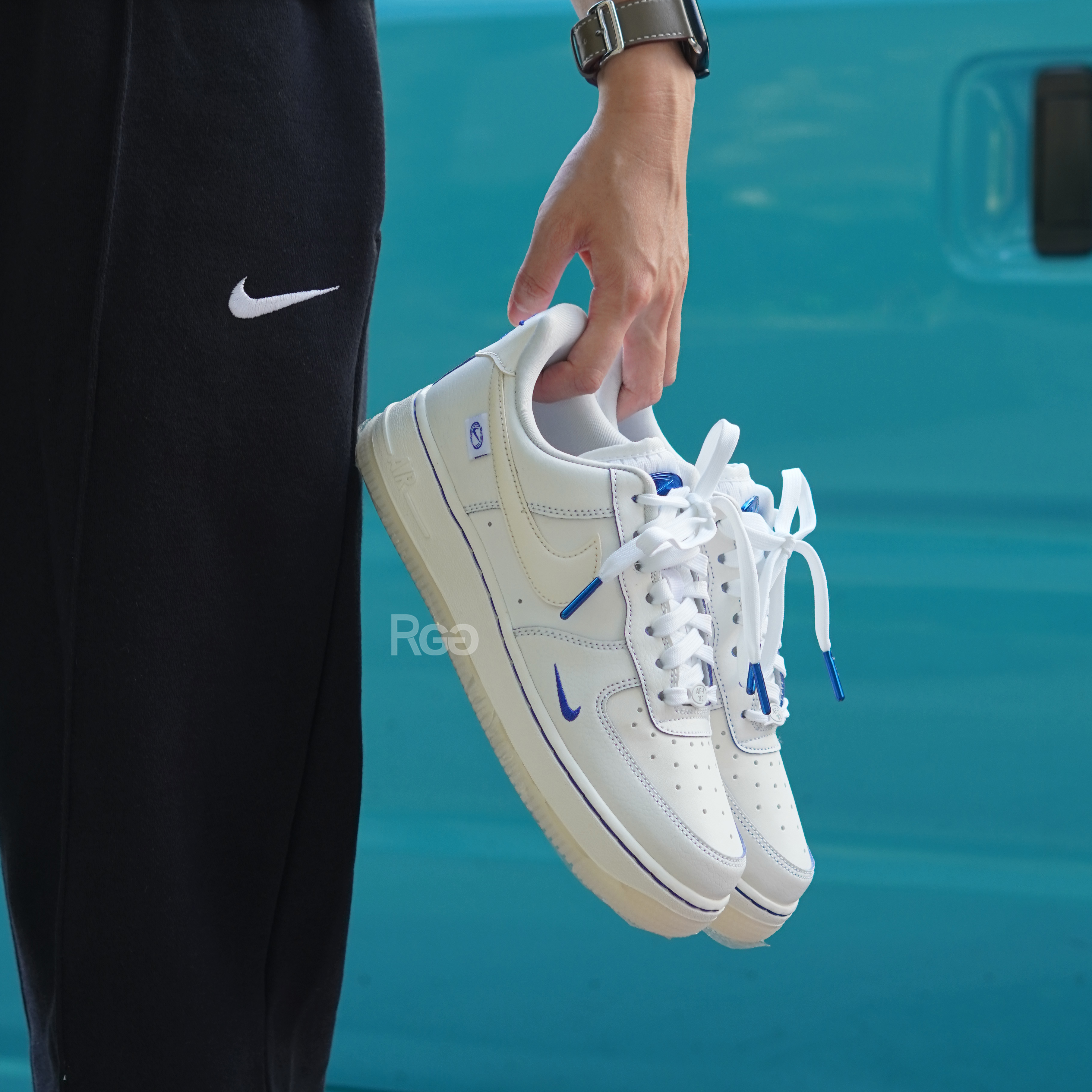 Nike Air Force 1'07 LX 奶油海鹽灰藍 (FB1839-111)