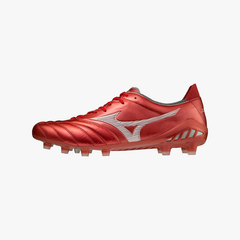 MIZUNO MORELIA NEO III JAPAN 紅色 仿真草地/草地足球鞋 (頂級款)  (特價貨品，不設退換)