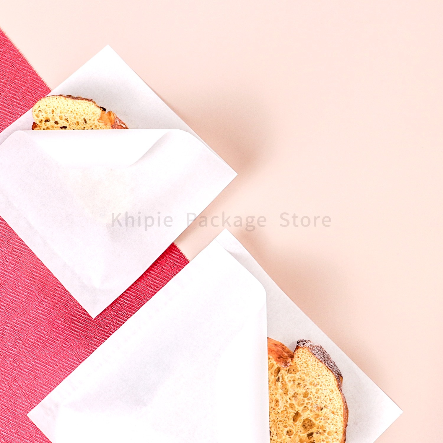 防油Ｌ袋｜全白款｜15*15cm