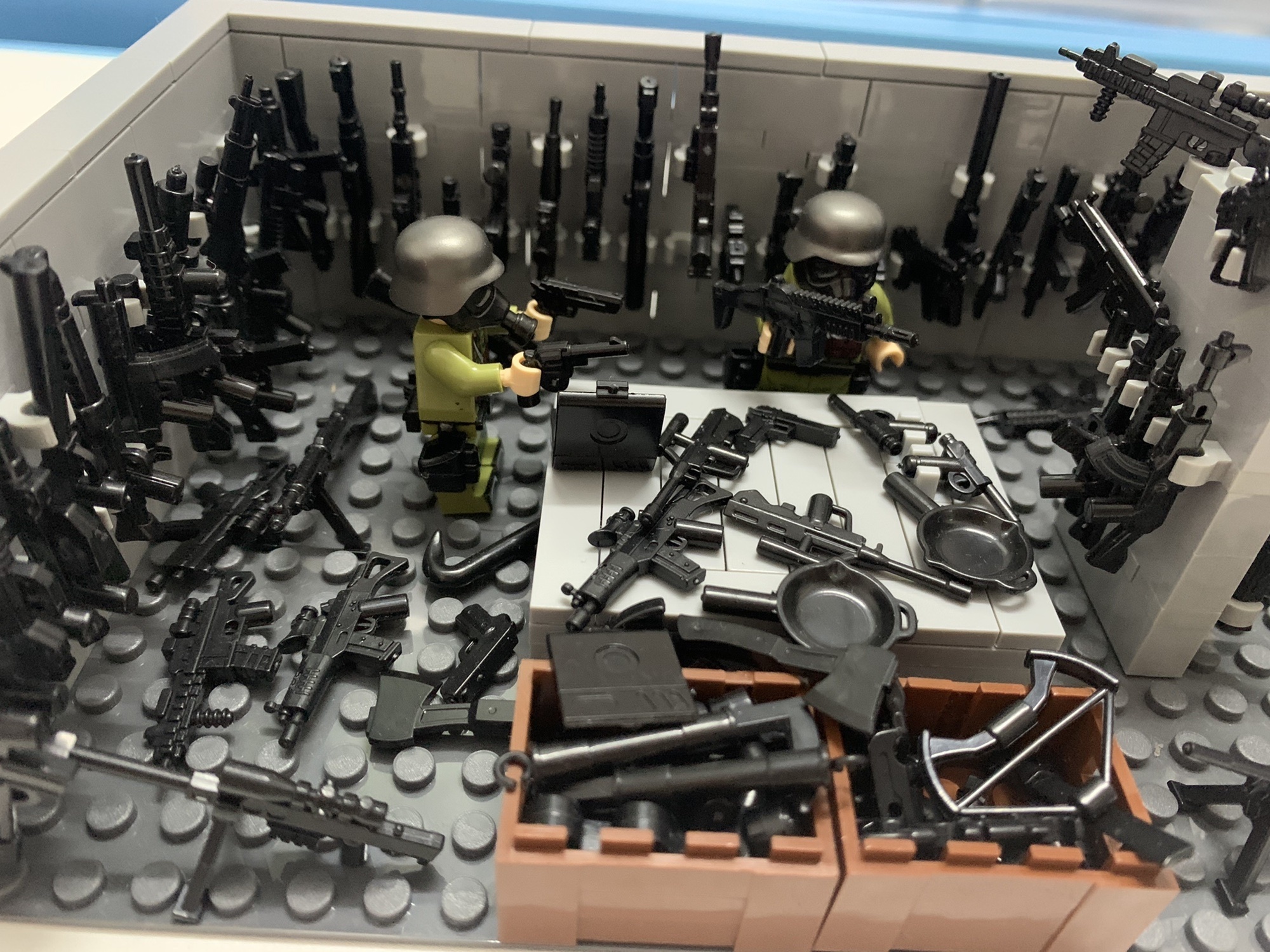 MOC Military Special Forces Soldiers Guns Weapons Room Minifigure Minifig MA0713