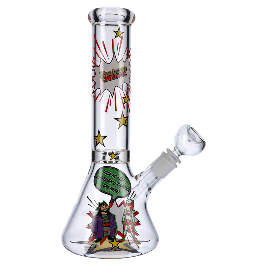 FAMOUS DESIGN JAY & SILENT BOB BEAKER WATER PIPE - BLUNTMAN & CHRONIC