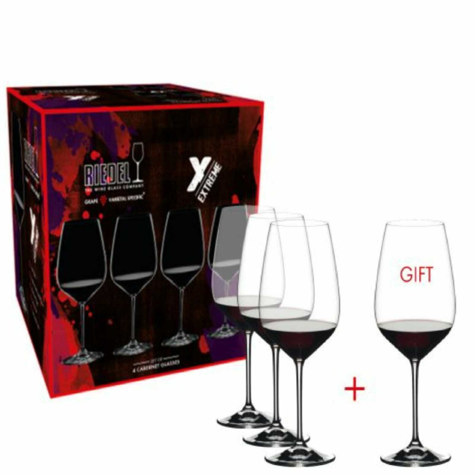 Riedel Extreme Cabernet/Merlot Set Buy 3 get 4