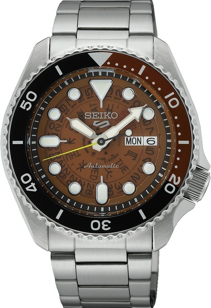 萬年鐘錶 - SEIKO  5 Sports   1970年代復刻透視面盤機械錶 SRPJ47K1 / 4R36-13N0U  錶徑42.5MM