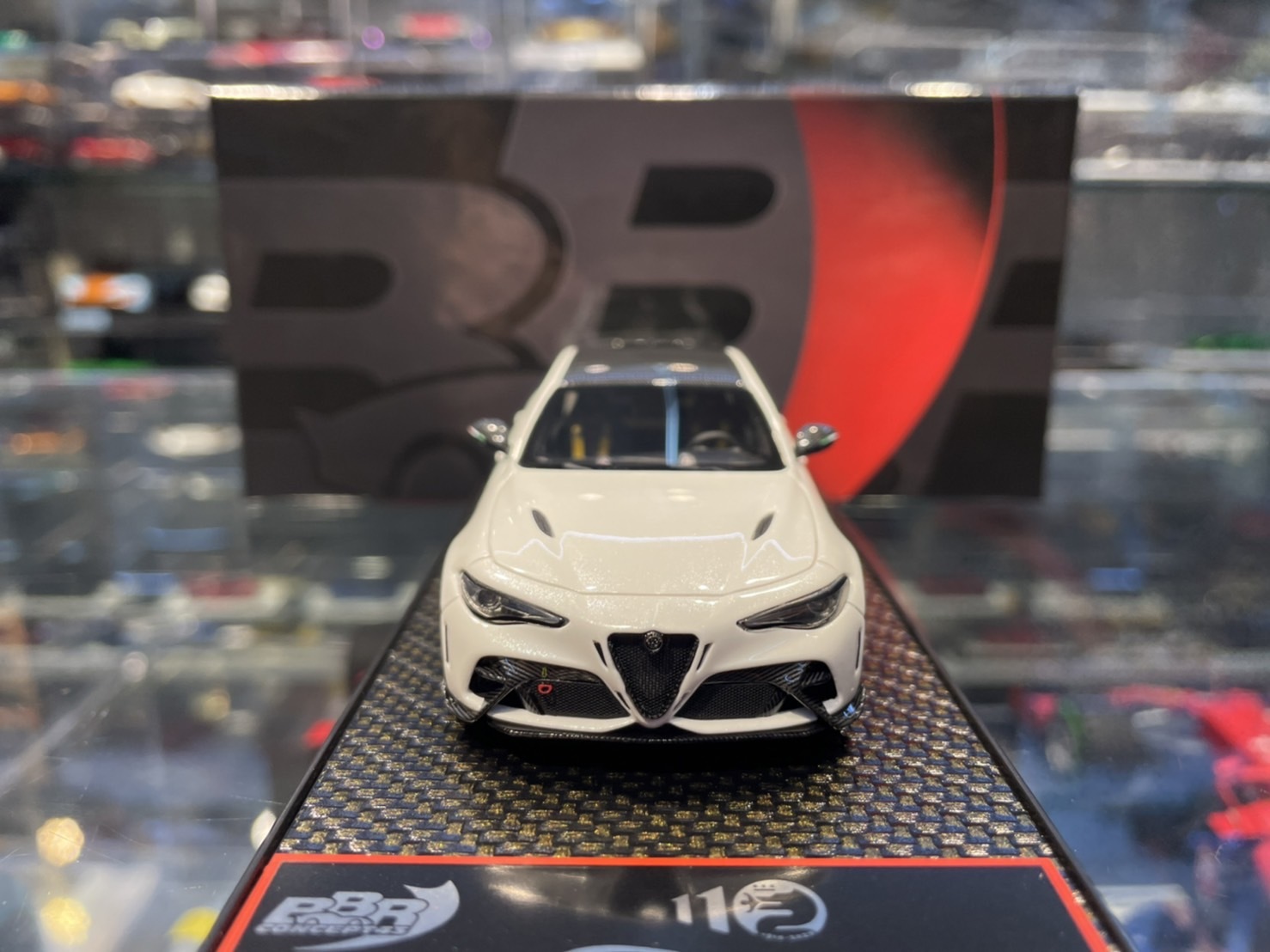 BBR BBRC247B2-21 Alfa Romeo Giulia GTAM White 1/43