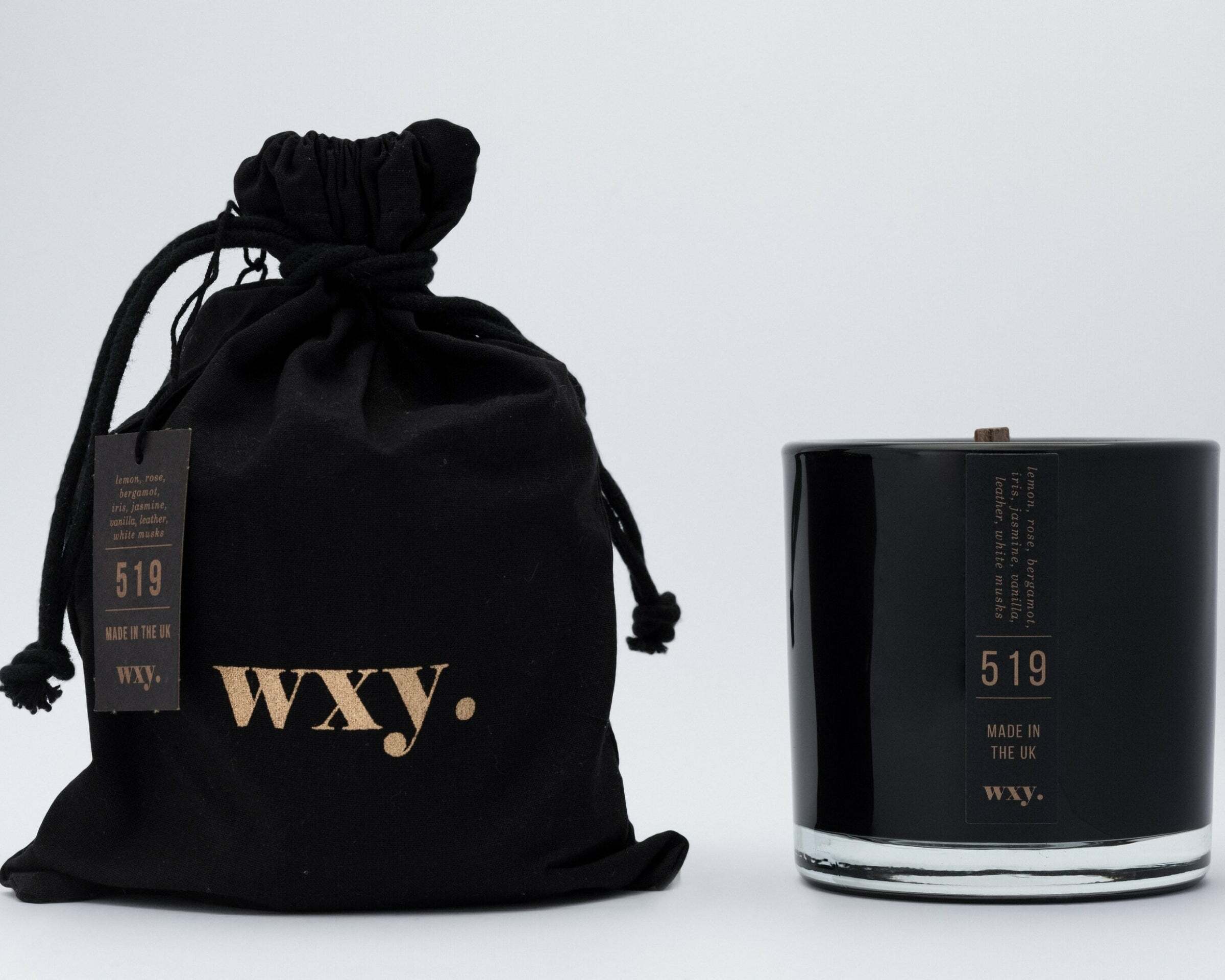 【WXY.】519 檸檬、白麝香和皮革香氛蠟燭