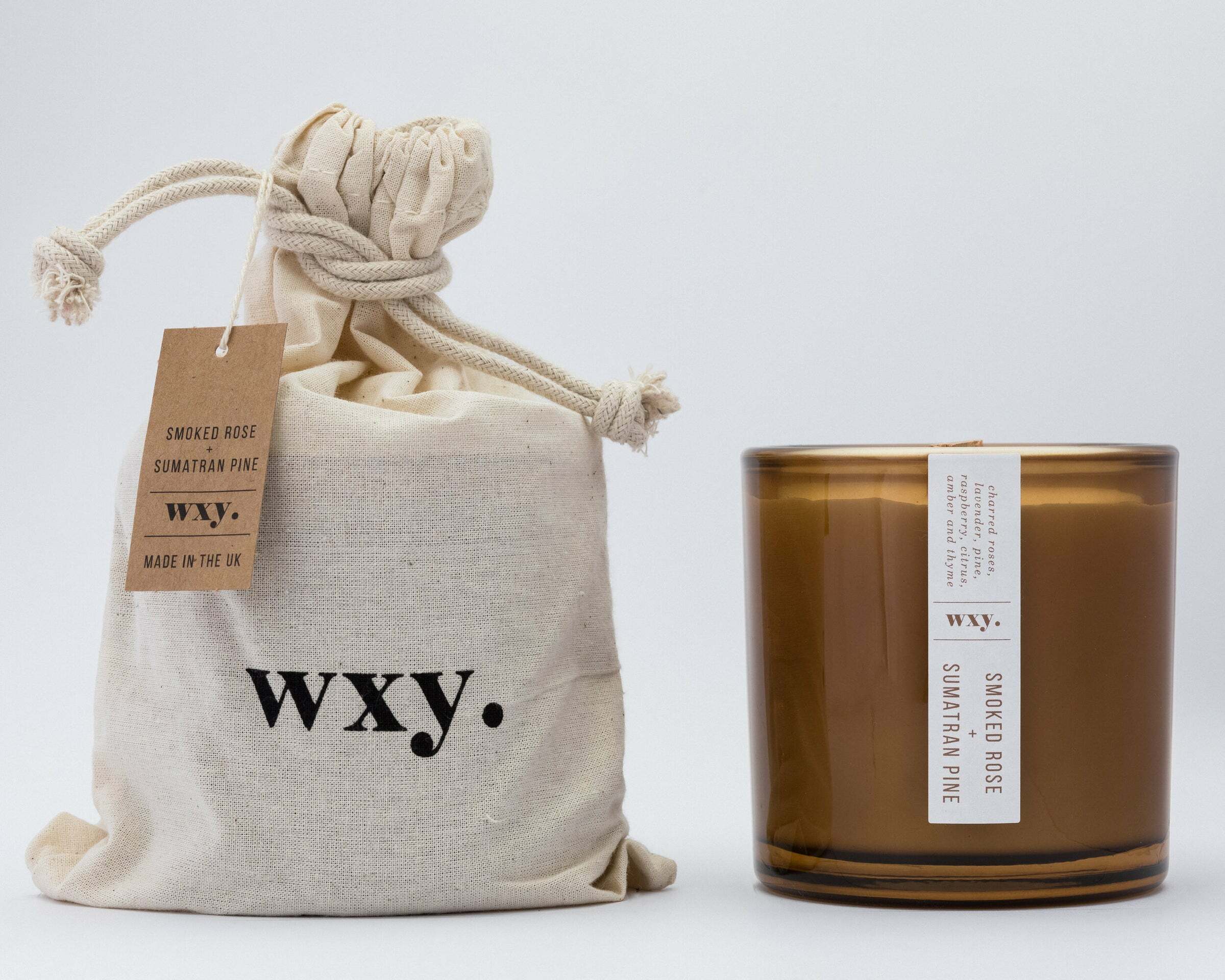 【WXY.】煙熏玫瑰與蘇門答臘松木香氛蠟燭