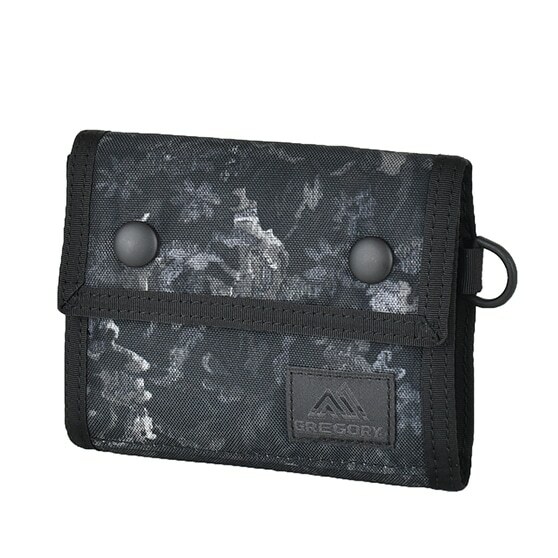 💥日本直送】Gregory Snap Wallet 三折銀包黑花BLACK TAPESTRY ブラッ