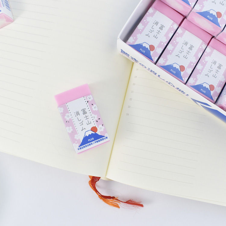 【PLUS】T36-473 櫻花富士山橡皮擦