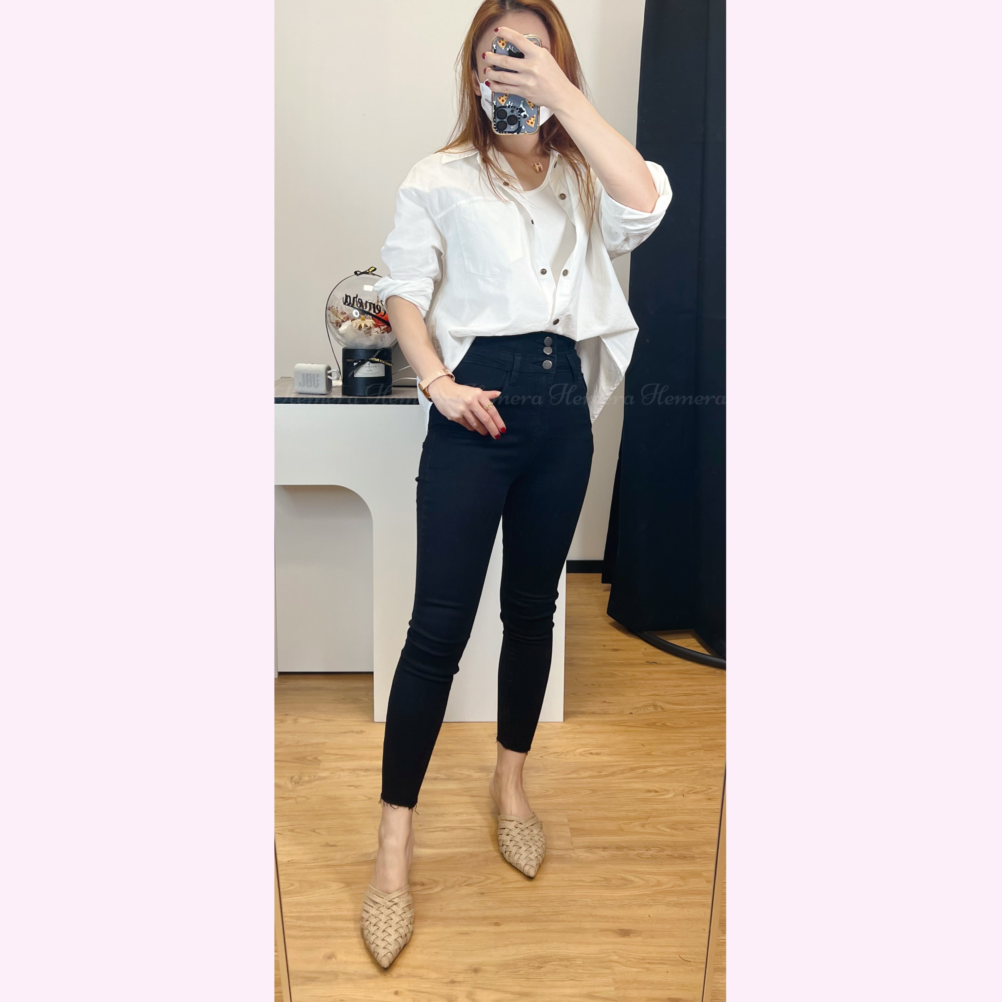 IN STOCK: 型格假兩件前短後長上身 TP22S1010