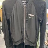 [S] BOYLONDON LONDON EAGLE JACKET, BLACK, B61JP03F89 (SBB44)