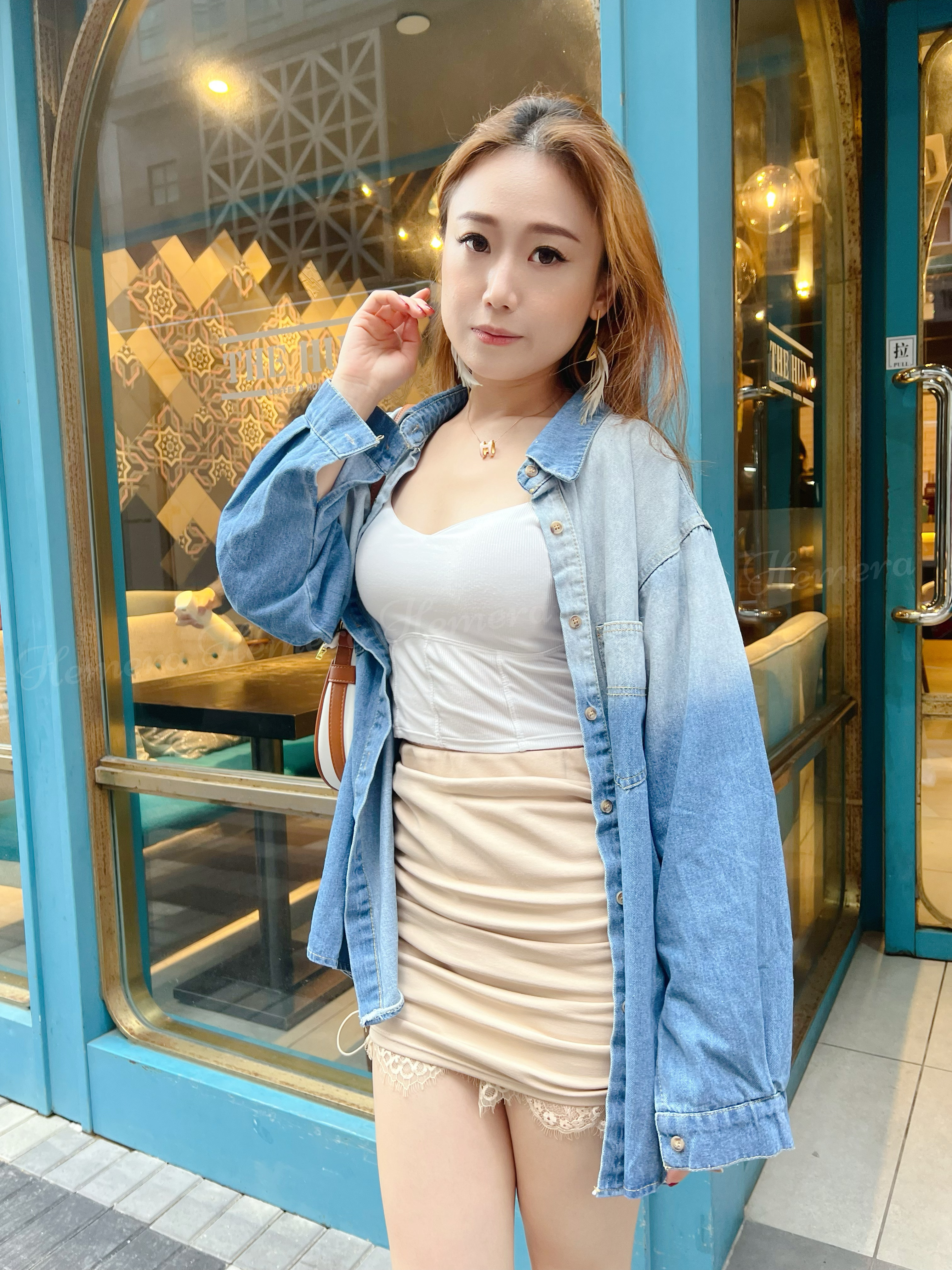 漸變色型格薄身牛仔外套 JK22S1006