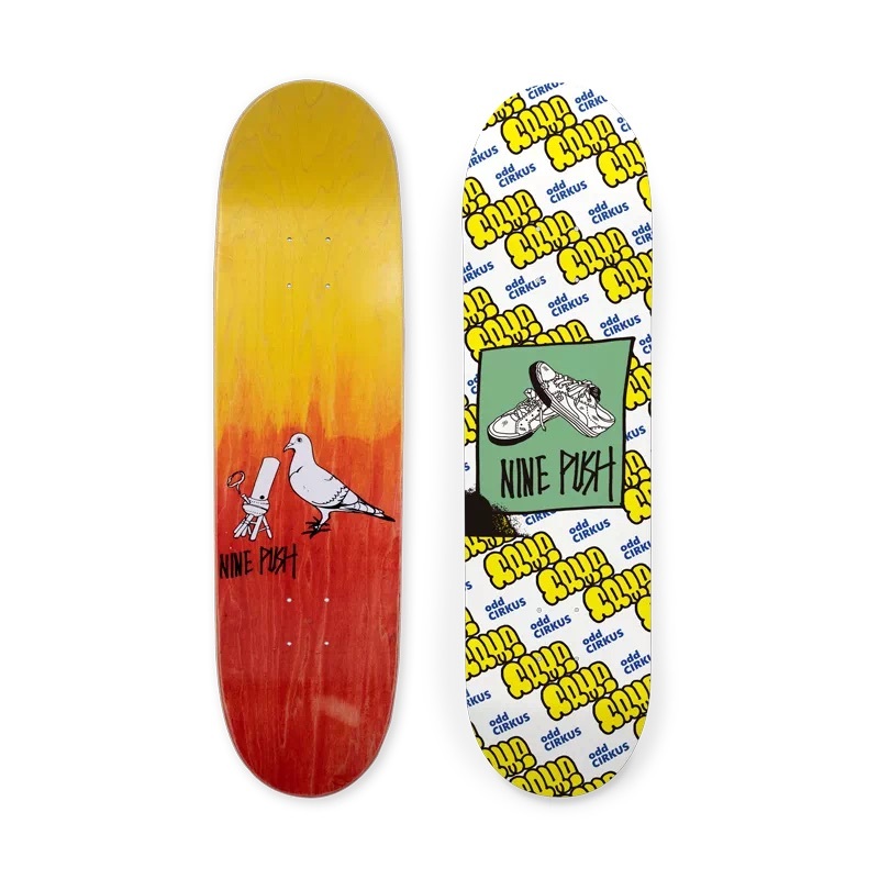 odd CIRKUS X NINE PUSH "White" Deck - 8.0"