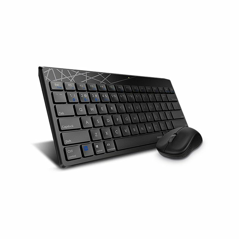 RAPOO - 8000T 藍牙+2.4G三模式迷你鍵鼠套裝  (香港行貨 1年保養) (中文倉頡、注音、 大易版)