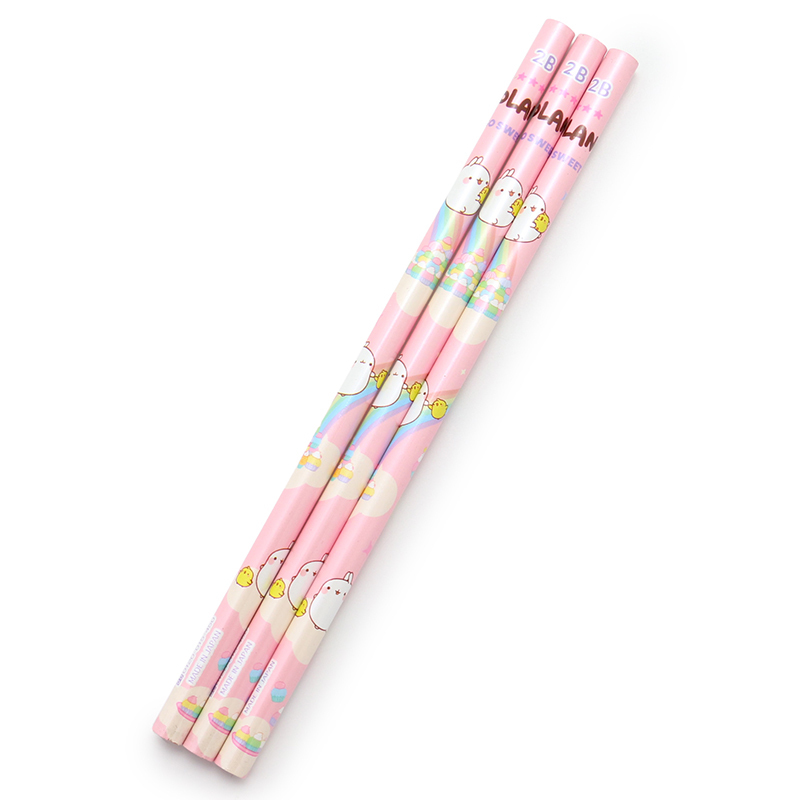 MOLANG 萌浪兔 2B鉛筆- ( 甜蜜風 / 氣球繪 ) (3入)