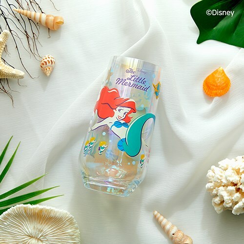 【預購】韓國 小美人魚愛麗兒極光玻璃杯組合 禮盒組