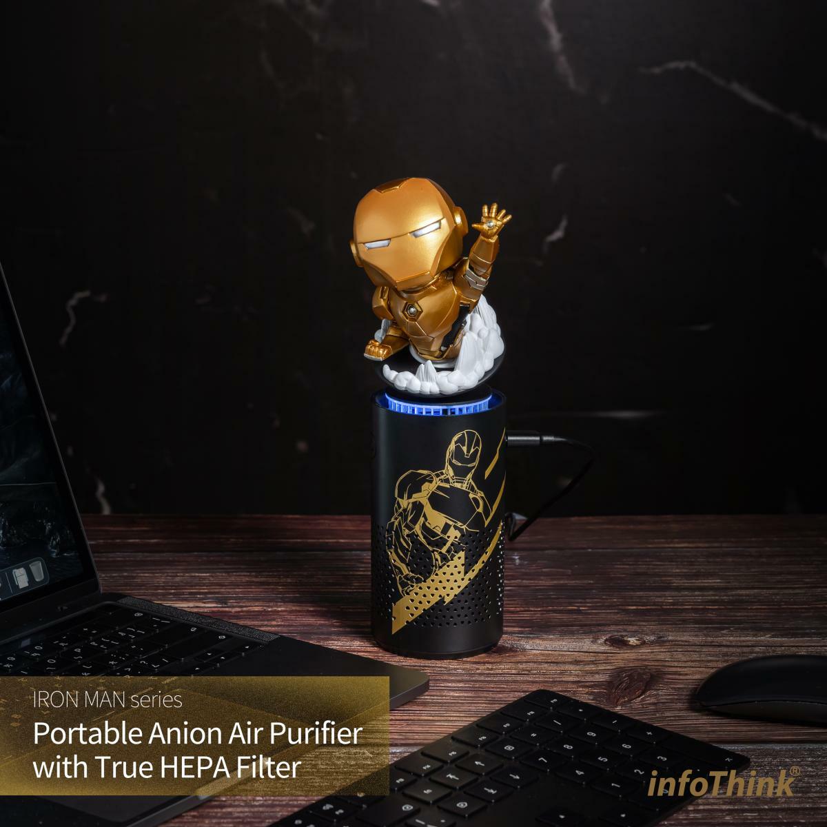 【Hook's嚴選】鋼鐵人系列 USB渦輪負離子空氣清淨機