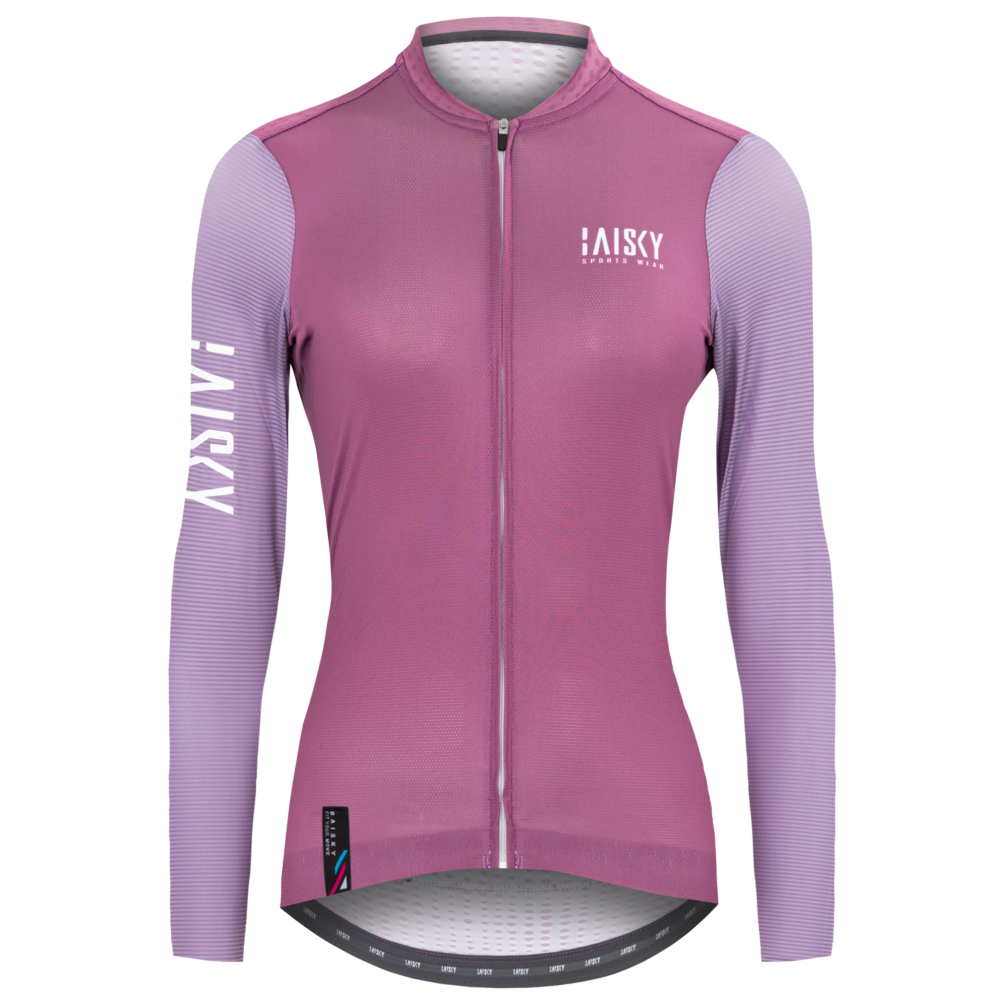 女款空力薄款長車衣 對比 紅