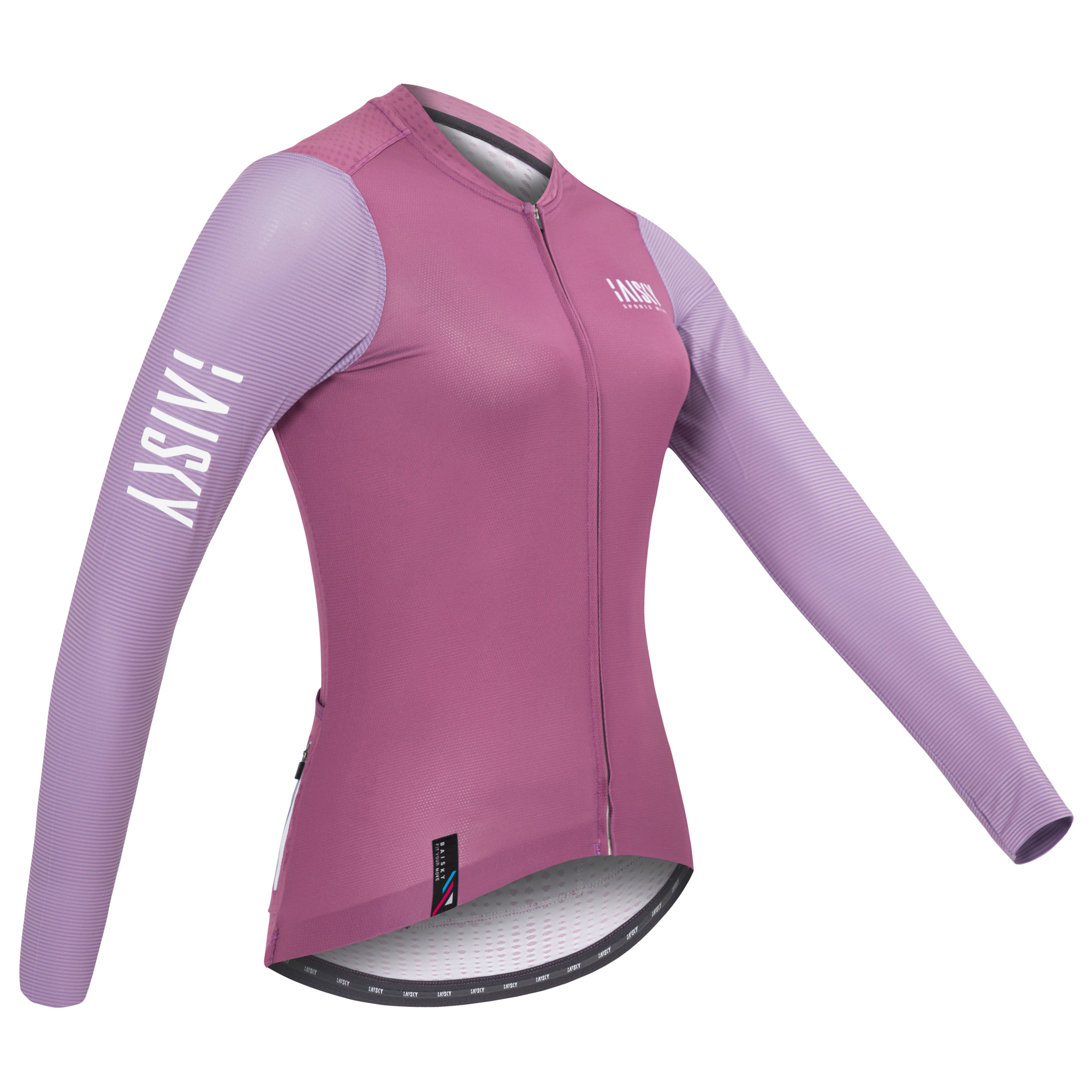 女款空力薄款長車衣 對比 紅