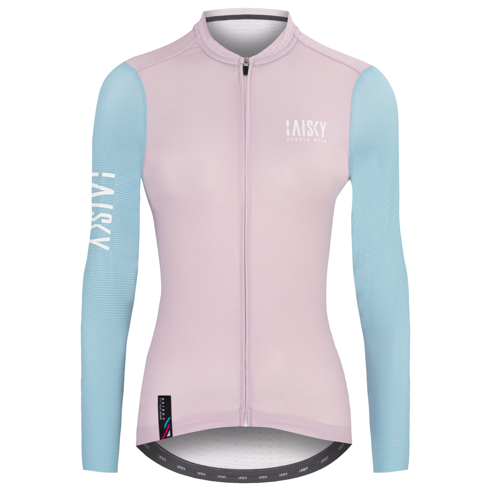 女款空力薄款長車衣 對比 藍