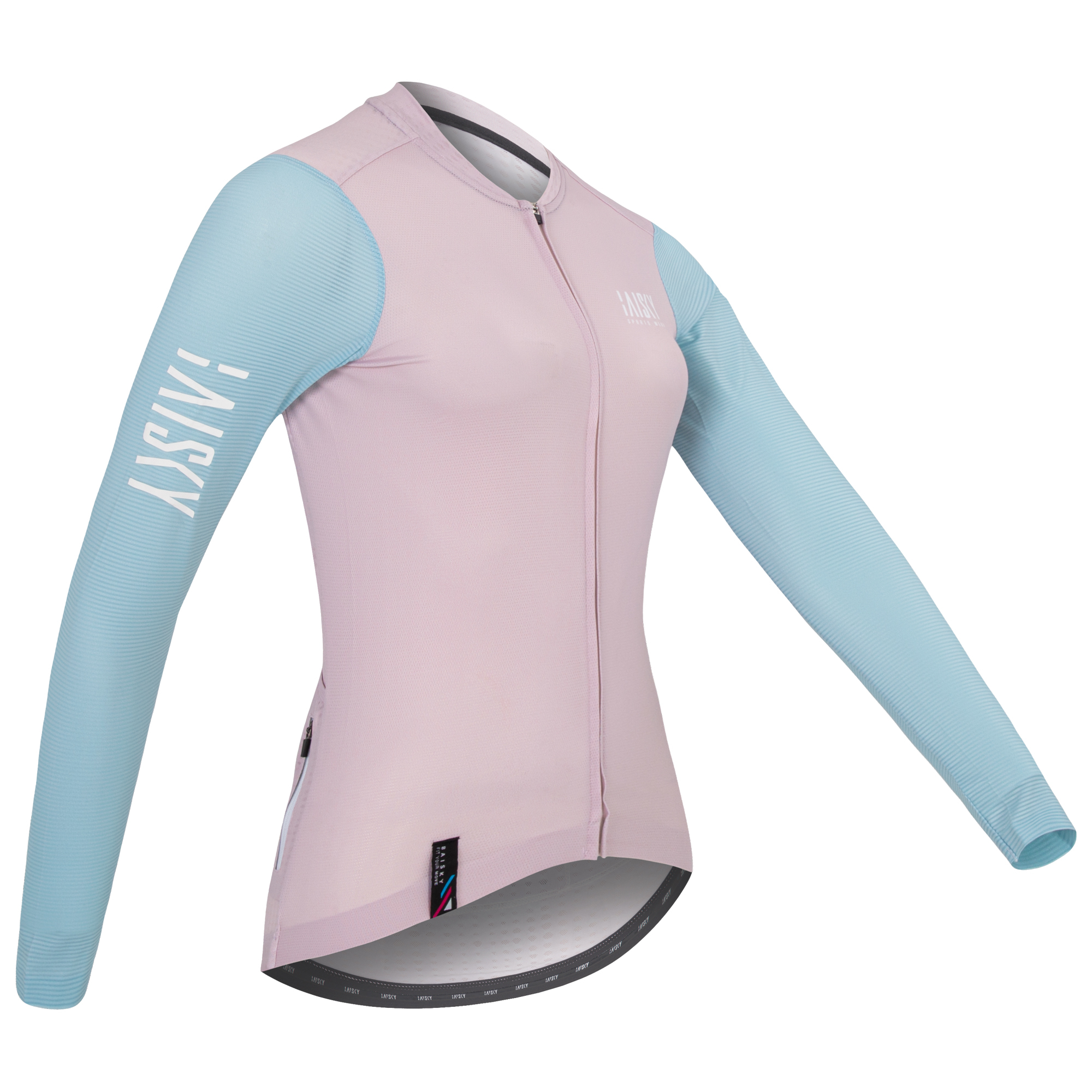 女款空力薄款長車衣 對比 藍