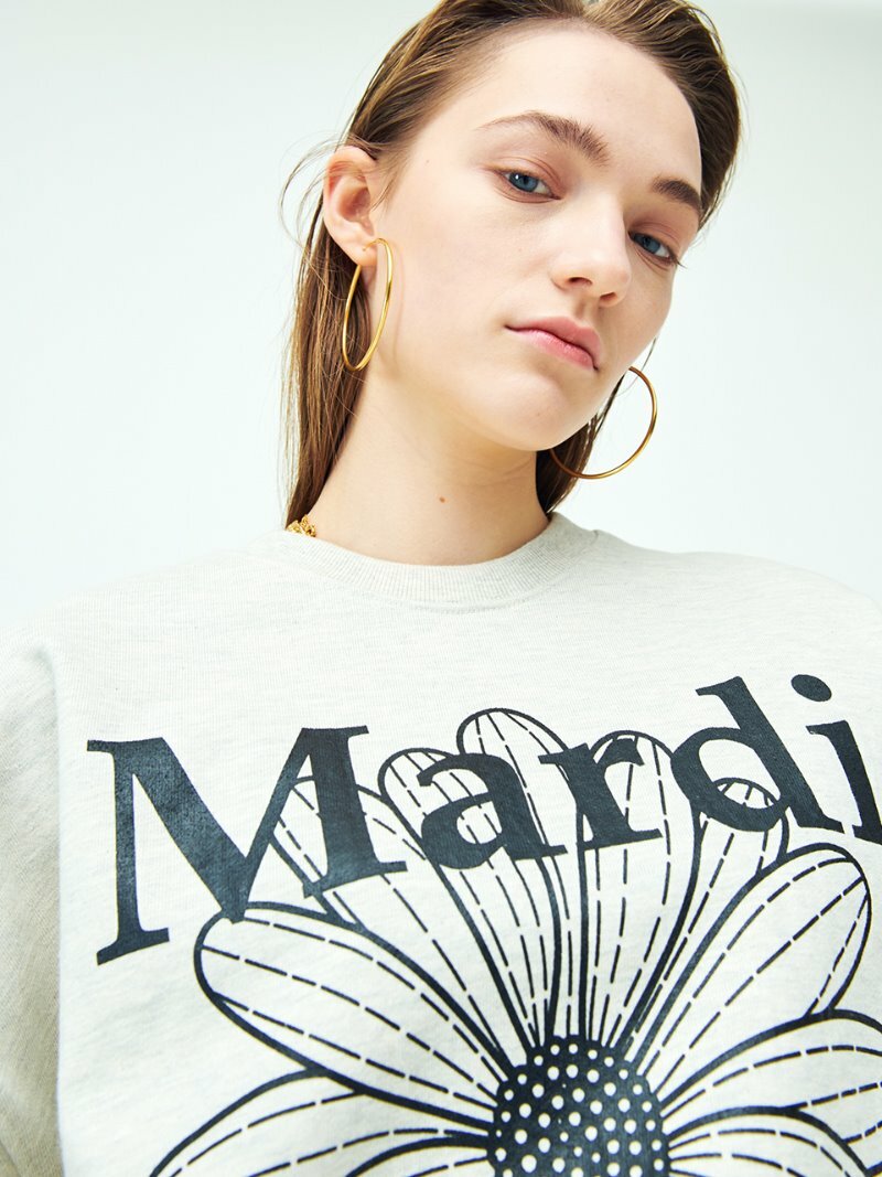 MARDI MERCREDI Colorful Floral Cotton Sweatshirt