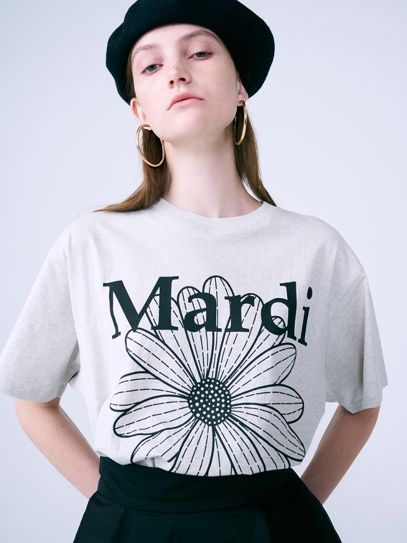 MARDI TSHIRT FLOWERMARDI JARDIN_OATMEAL BLUE main image 1