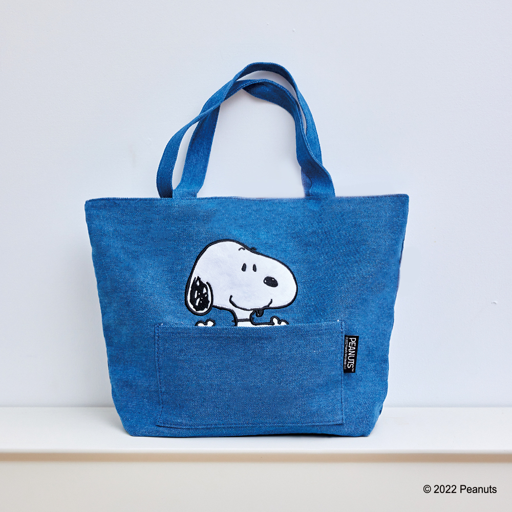 故宮×史努比 游魚轉心瓶 托特包