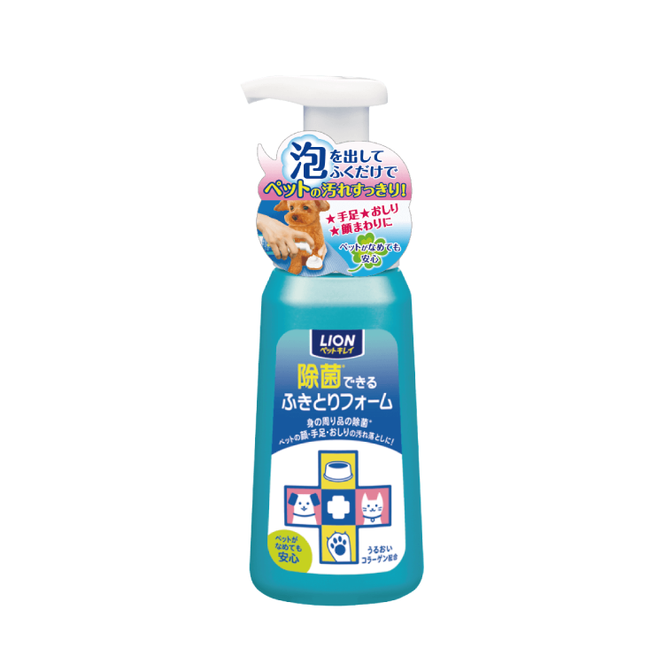 (日本製造) Lion 免沖洗寵物除菌清潔泡泡 250ml