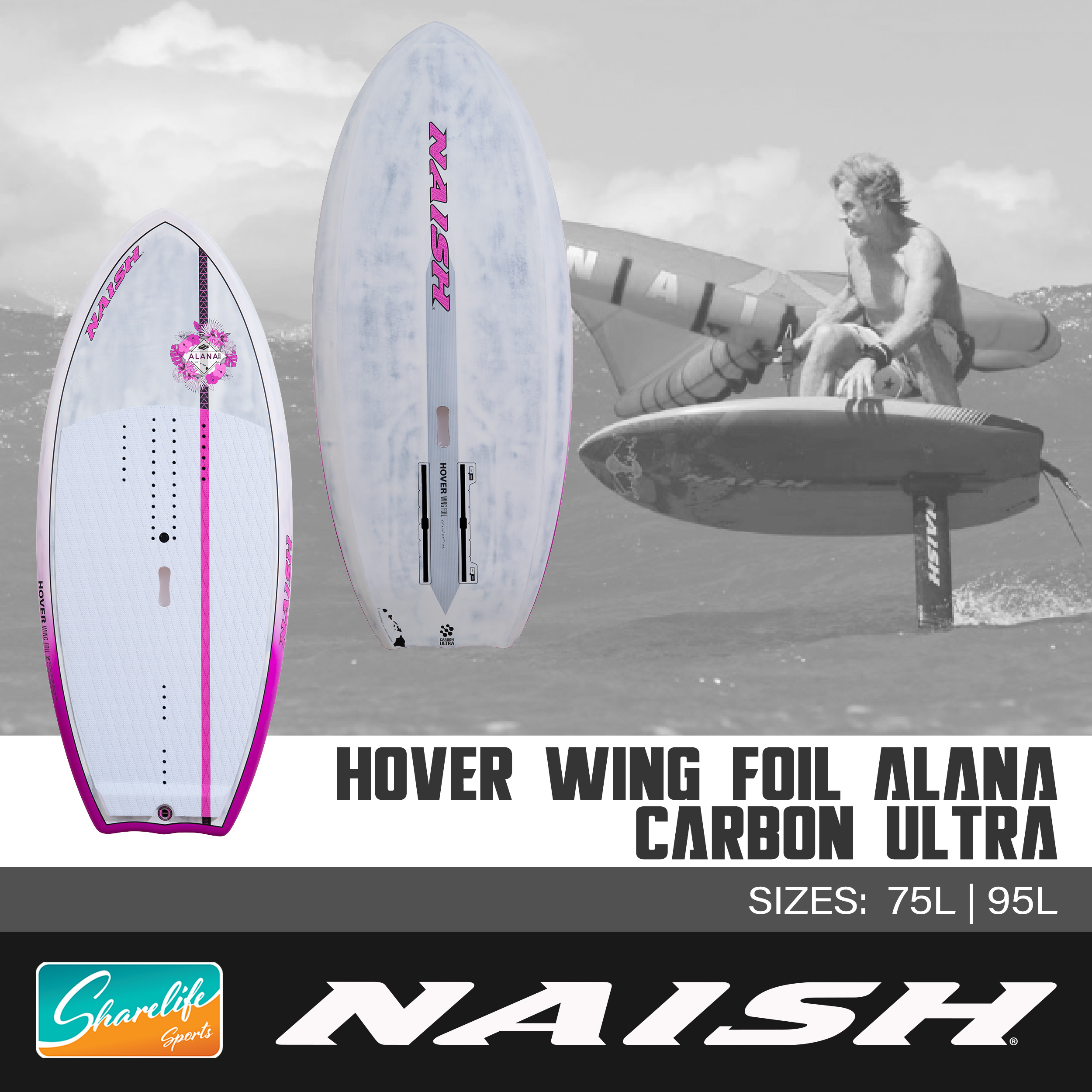 S26 Naish Hover Alana Carbon Ultra Wing Foil Board