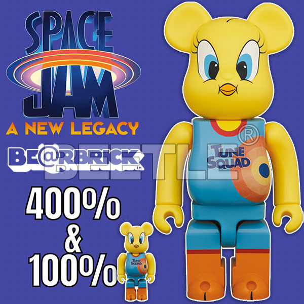 BEETLE BE@RBRICK 崔弟怪物奇兵樂一通崔蒂SPACE JAM TWEETY 100 40