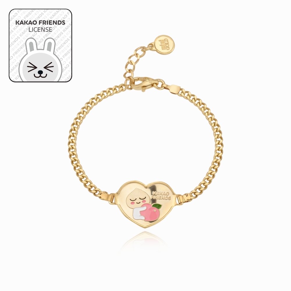 MiniGOLD x Kakao Friends [14K] Coin Kids Bracelet BSHS4035 - APEACH