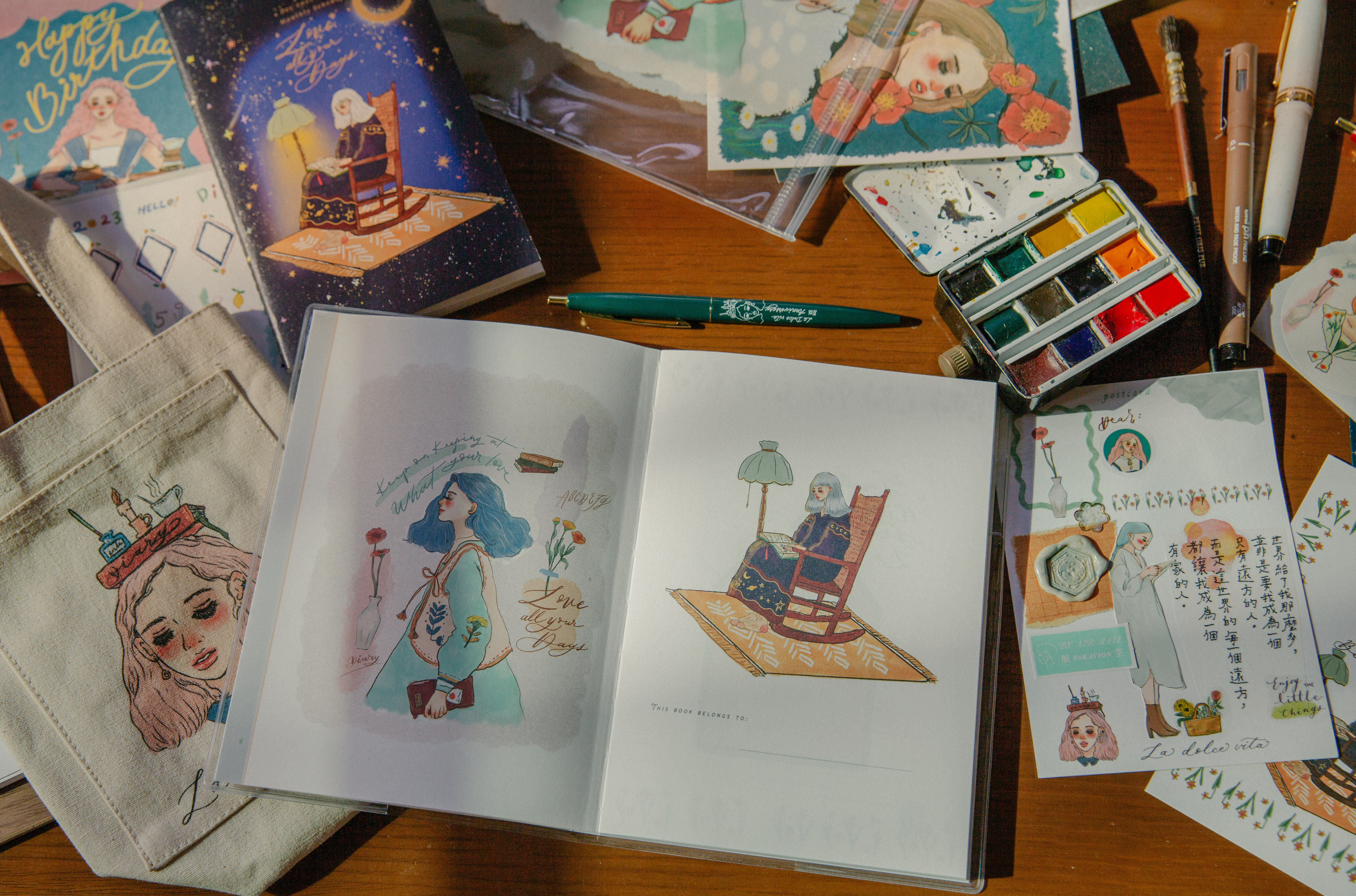 每一天都是全新 萬年曆 行事曆 鋼筆可用 ｜甜蜜生活