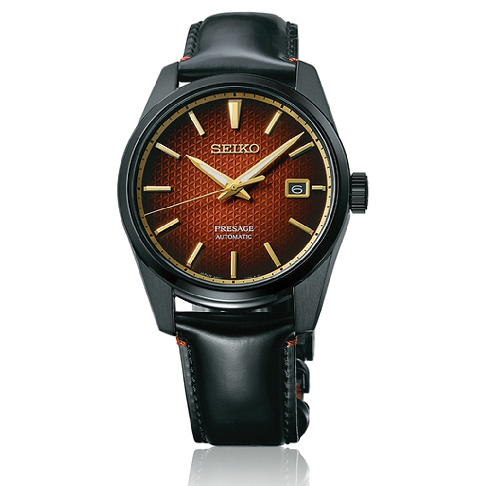 萬年鐘錶 - SEIKO Presage  歌舞伎限量款機械皮革男錶 SPB331J1 / 6R35-02B0R  錶徑39.3MM