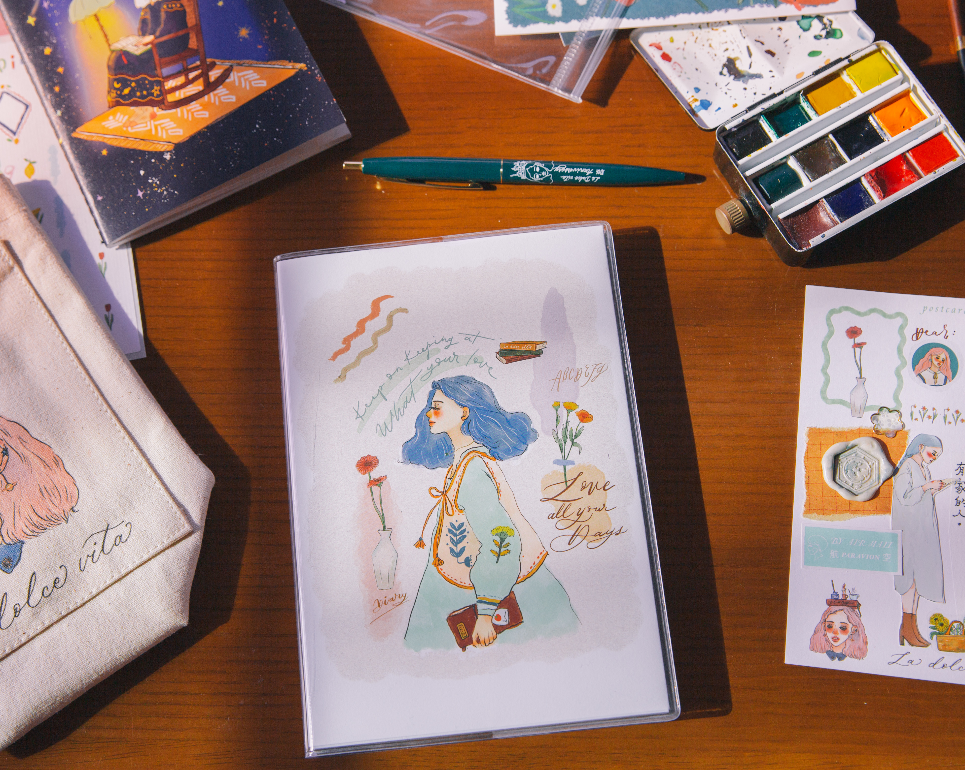 每一天都是全新 萬年曆 行事曆 鋼筆可用 ｜甜蜜生活