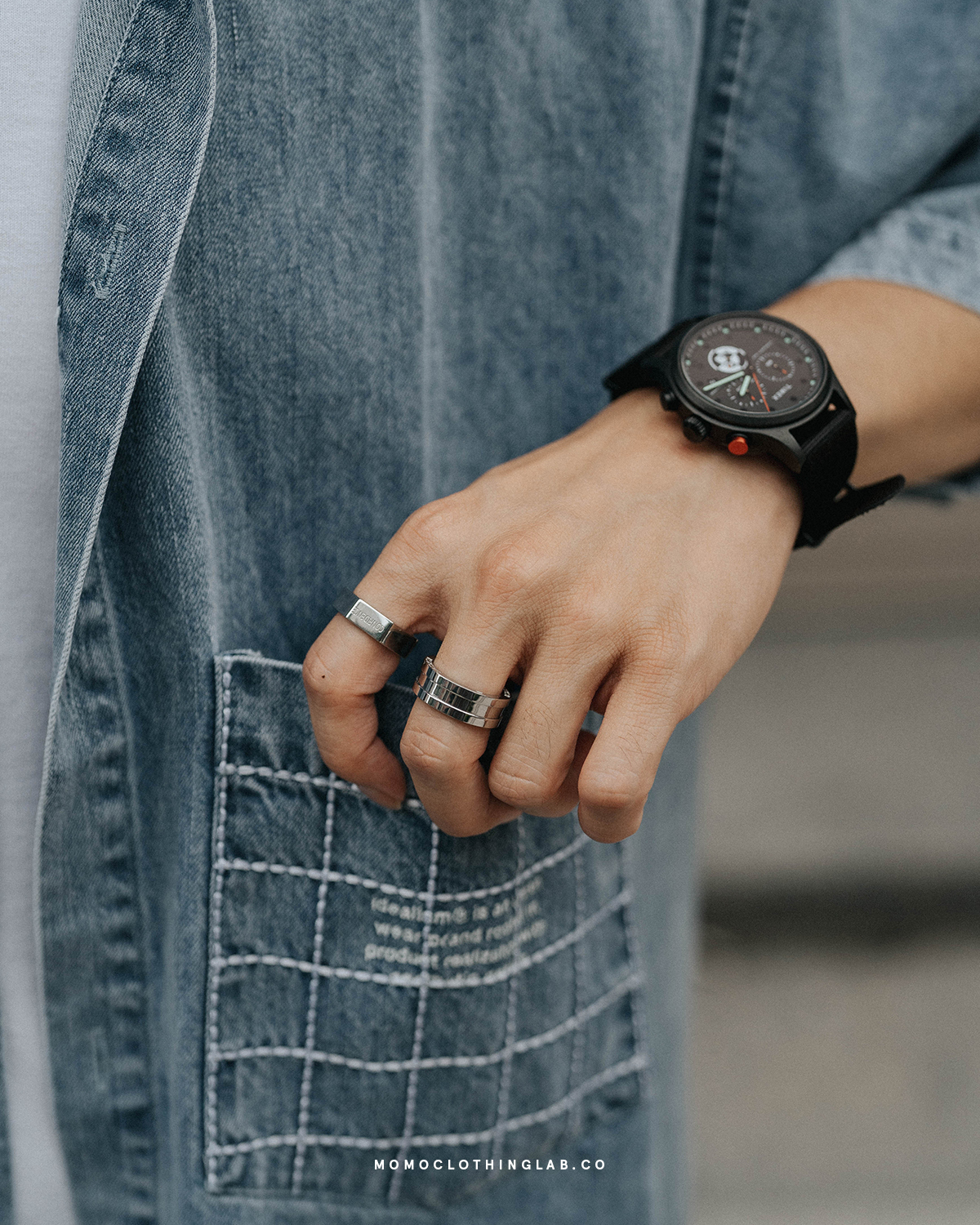 #現貨 (ACCR534) 鋼戒 七角螺帽亮面戒