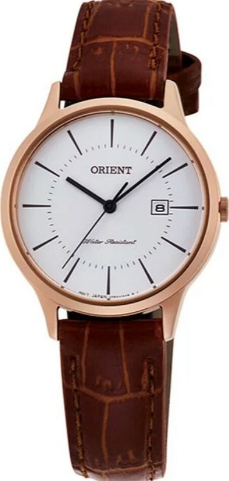 萬年鐘錶 - 東方錶  ORIENT   皮革簡約經典女錶  RF-QA0001S   錶徑 30mm