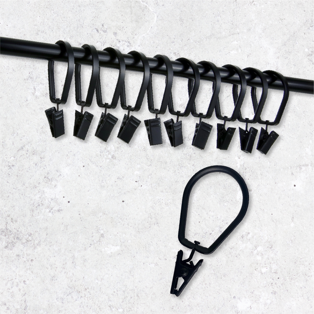 MIT│天燈造型│窗簾環夾│10入組│3色2尺寸