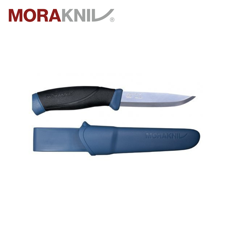 MORAKNIV Companion 不鏽鋼直刀 海軍藍 13214 戶外直刀/求生野營刀/多功能露營刀 84MR13214