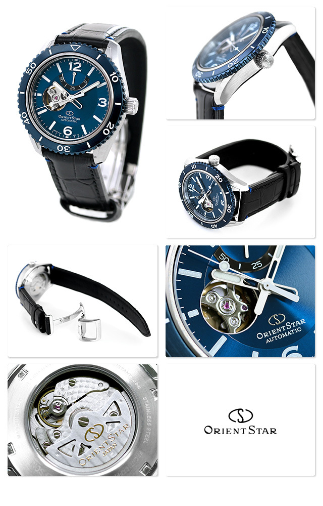 Orient Watch RK-AT0108L Orientstar Sports 半鏤空腕錶帶 50 小時動力儲存黑色