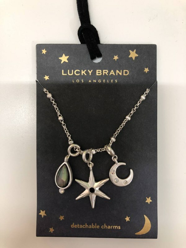 [S] LUCKY BRAND JWEL7556 STAR CHARM NECKLACE, SILVER, 196200015996 (SLB11)
