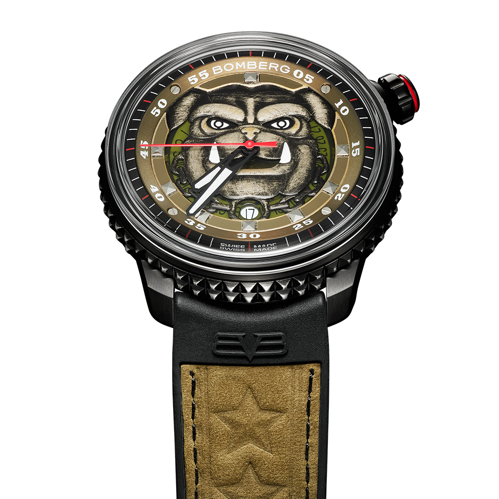 BB-01自動機械系列 軍綠色龐克鬥牛犬自動大三針